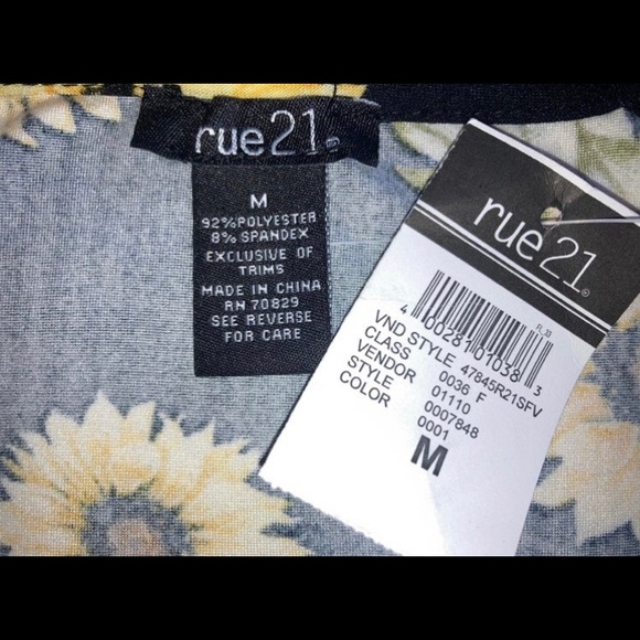 Womens Sunflower Bodysuit - Picture 3 of 5